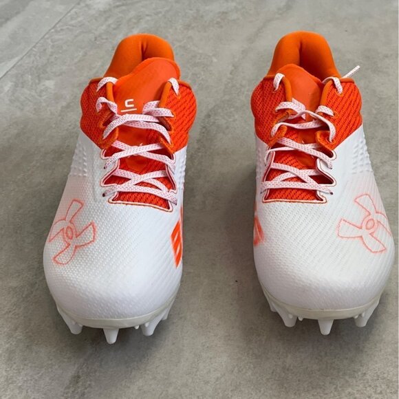 Under Armour White and Orange Athletic Shoes - Picture 6 of 11